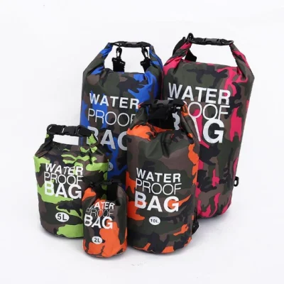 Bolsas esportivas de PVC para atividades ao ar livre e à prova d'água por atacado Bolsa de viagem para praia